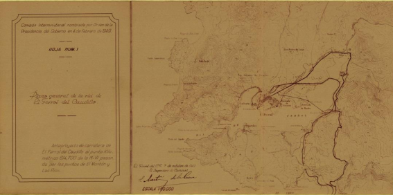 Figura 5. Plano de la ría de Ferrol. ARG. A. Francisco Iglesias Brage. Sig. 48538-2