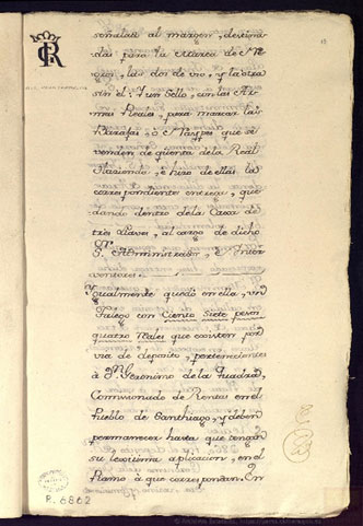 Figura 3. Diseño que reproduce las tres marcas de plata con el sello, marca o calimbo real para herrar negros, que se hallaban en la Caja de Intervención de La Habana. Fuente. Archivo General de Indias. MP-INGENIOS, 274.