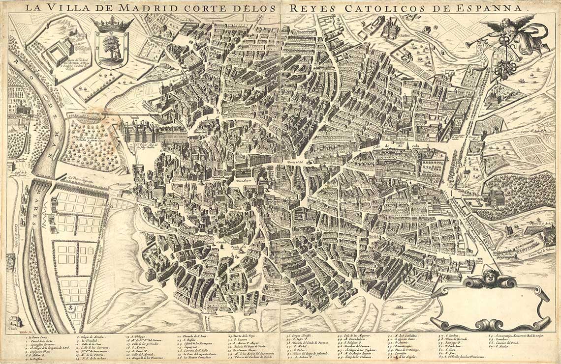 Figura 1. Plano de la Villa de Madrid. Figura 1. Plano de la Villa de Madrid.