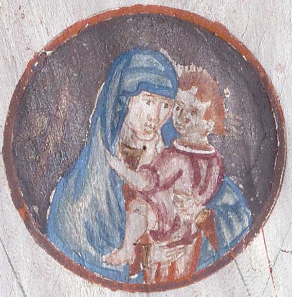Figura 3. Medallón con la Madonna della Lettera. Figura 3. Medallón con la Madonna della Lettera.