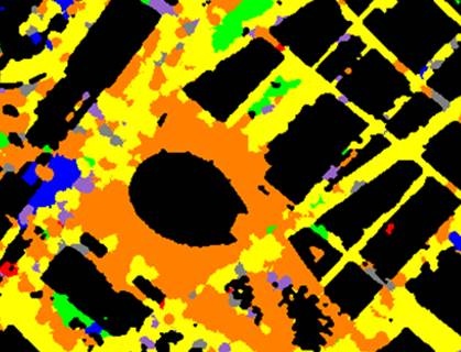 Figure 4. Light source type map derived from hyperspectral sensor. Figure 4. Light source type map derived from hyperspectral sensor.