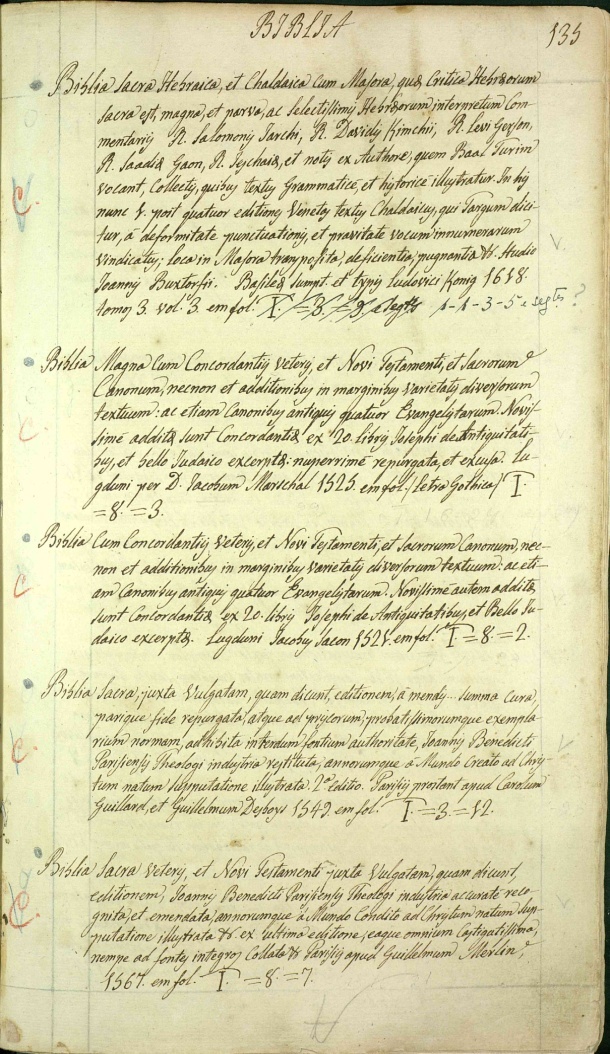 Imagem 3. Catálogo Fr. João de Santa Anna- 1809/21