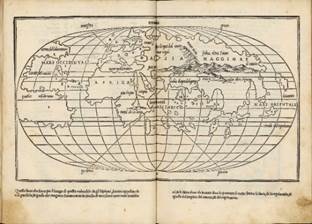 Figura 9. Isolario di Benedetto Bordone. Benedetto Bordone, 1534 (1528). Fuente: Fondos cartográficos del IGN, 912-365.