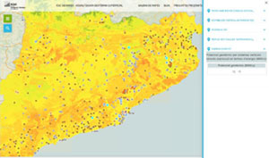 Mapa de la geotèrmia superficial de Catalunya